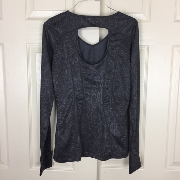 MPG Tops - Mondetta Cutout Snake Print Athletic Running Top
